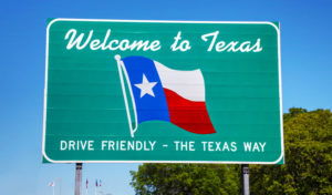 moving to texas sign